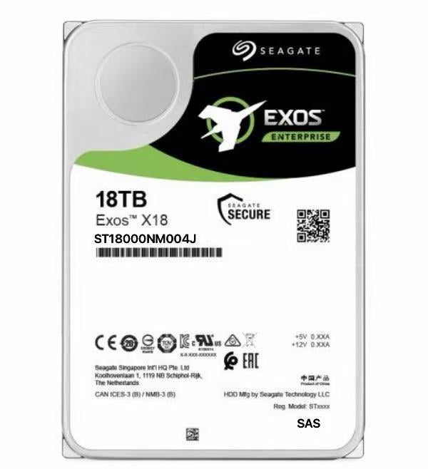 SEAGATE Exos X18 ST18000NM004J 18TB SAS 3.5" HDD - 12 Gb/s SAS