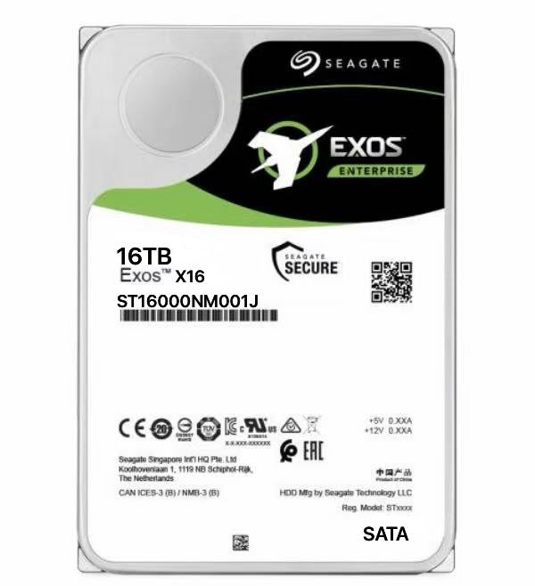 SEAGATE ST16000NM000J - 16TB EXOS X18 HDD 512E/4KN SATA